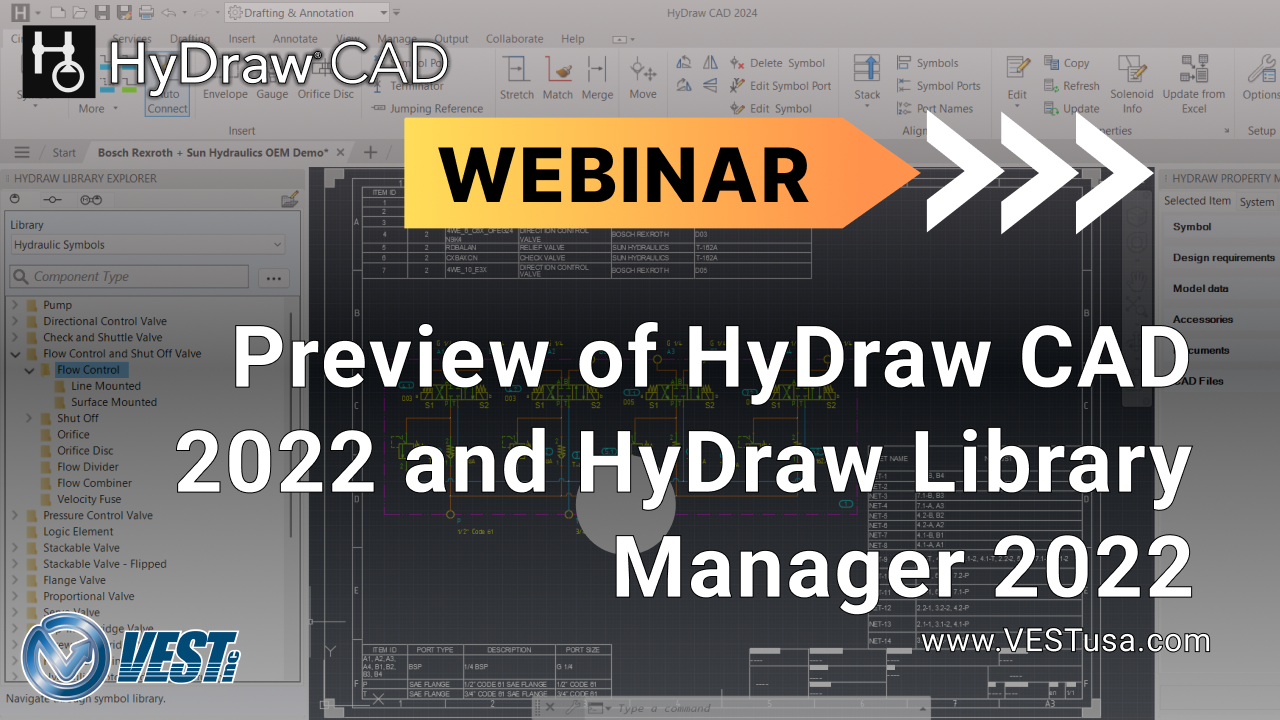 Preview of HyDraw CAD 2022 and HyDraw Library Manager 2022